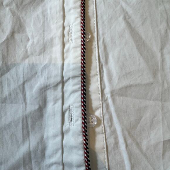 The Shirt by Rochelle Behrens NWT puffy sleeves embroidered 100% cotton size Med - Picture 6 of 7